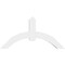 Ekena Millwork Archdale Architectural Grade PVC Gable Bracket, 60"W x 30"H x 6"D x 6"F, 12/12 Pitch GBP060X30X0606ARC00 - alternate 2